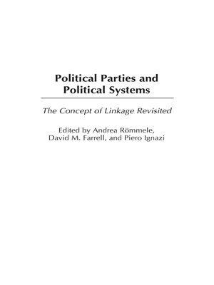 cover image of Political Parties and Political Systems